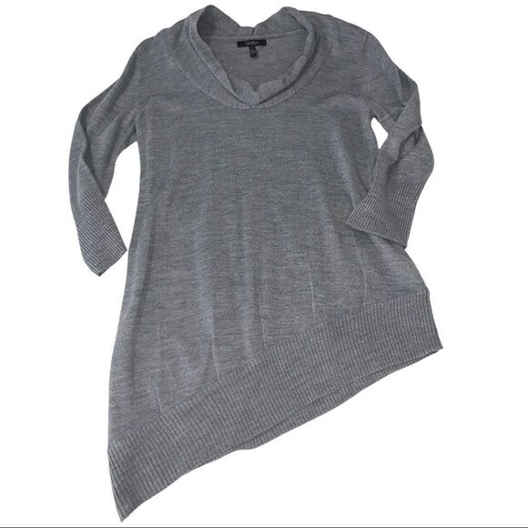 Jessica Simpson Gray asymmetrical sweater dress - Picture 1 of 3